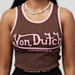 Von Dutch Originals Ashley Tops Cotton Rib blanco 29285 3