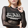 Von Dutch Originals Akela Mesh T-Shirtblax zielony 29288 3