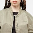 SNIPES Small Logo Padded Cropped Bomber Jacket vert 29300 3