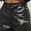 Pegador Liston Wide Fake Leather Pants nero 29342 3