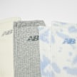 New Balance 3 PACK - Fashion Cushioned Crew Socks Tie-Dye blanc 29361 2