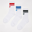 New Balance 3 PACK - Sport Essential Stripe Midcalf Socks bijela 29399 1