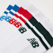 New Balance 3 PACK - Sport Essential Stripe Midcalf Socks bijela 29399 2