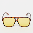 SNIPES Piloten-Sonnenbrille mit gelben Gläsern - braun gelb 29424 1