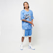 FUBU Varsity Mesh Pinstripe Baseball Jersey bleu 30138 6