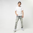Smoke Rise Wave Effect Jean beż 30414 6