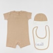 Jordan Jumpman Romper Set (3 Piece) beige 30458 2