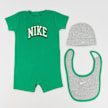 Nike Romper, Hat, Bib Set (3 Piece) zelena 30489 1