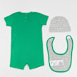 Nike Romper, Hat, Bib Set (3 Piece) verde 30489 2