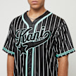 Karl Kani Star Logo Pinstripe Baseball Shirt schwarz 30818 3