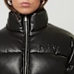 Karl Kani Serif Crop Polyurethan Puffer Jacke schwarz 30841 3