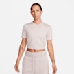 Nike   Sportswear Essentials Slim Crop fioletowy 30889 1