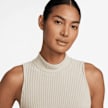 Nike Sportswear Chill Knit Rib Crop Tanktop beż 30910 3