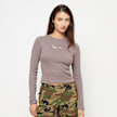 Karl Kani Small Signature Short Rib Longsleeve bruin 31199 1
