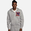 Nike Club Basketball Fullzip Pullover Hoodie Varsity grigio 31205 1