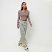 Karl Kani Retro Short Rib LS taupe brun 31225 4