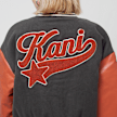 Karl Kani Retro Patch Star Logo Oversized College Jacket noir 31384 4