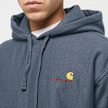 Carhartt WIP Hooded American Script Sweatshirt  Zeus blau 31604 3