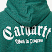 Carhartt WIP Hooded Onyx Script Sweatshirt verde 31607 4