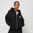 PEQUS Chest Logo Cropped Zip Hoodie schwarz 31727 1