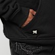 PEQUS Chest Logo Cropped Zip Hoodie schwarz 31727 4