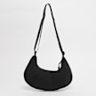 SNIPES Rubber Badge Basic Logo Croissant Shoudler Bag schwarz 31750 3