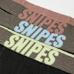 SNIPES 3 PACK - Single Logo Dark Grey Tape Briefs Boxershorts negro 31755 2