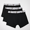 SNIPES 3 PACK - Slanded Logo Grey Tape Briefs Boxershorts schwarz 31756 1