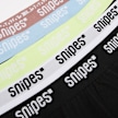 SNIPES 5 PACK - Contrast Tape Pack Briefs Boxershorts schwarz 31757 2
