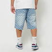 PEQUS Aether Monogram Denim Jorts bleu 31764 2