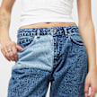 Sixth June Patchwork Three Colors Jeans bleu 31790 3
