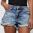 Sixth June Law Waist Mid Blue Denim Short azul 31791 3