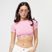 Sixth June Rib Shortsleeve Crop Top rosa 31795 1