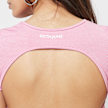 Sixth June Rib Shortsleeve Crop Top rosa 31795 3