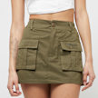 Sixth June Utility Cotton Twill Mini Skirt vert 31804 3