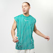 Karl Kani Small Signature Pinstripe Sleeveless Tee turkusowy 31904 1