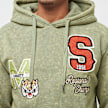 Smoke Rise Varsity Mineral Washed Fleece Hoody groen 32118 3