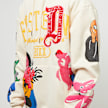 First Row Graphic Fleece w/puff. Embo & Patch bleu 32170 5