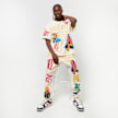 First Row Fleece Jogger w/puff. Embo & Patch niebieski 32171 6