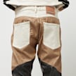 First Row Premium PU Mix Stack Pants smeđa 32182 4