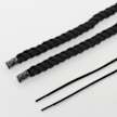 BAGGY ROPE LACES 14mm SET 100cm oyster mushroom crna 32426 2