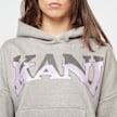 Karl Kani Woven Signature Glitter Oversized Hoodie grijs 41314 3