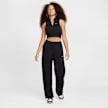 Nike Slim Cropped 1/2-Zip French Terry Tanktop noir 32729 4