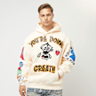 First Row Ur Doing Great Fleece Hoodie beige 29593 1