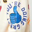 First Row Ur Doing Great Fleece Hoodie beige 29593 4