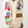 First Row Ur Doing Great Fleece Hoodie beige 29593 5