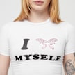 Felicious Love Yourself Babytee Rhinestones blanc 29660 3