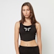 Felicious Cropped Tanktop Rhinestones preto 29681 1