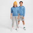 Nike Sportswear Club Fleece Hoodie Fullzip Longsleeve LBR azul 29739 6