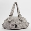 Karl Kani Embroidery Corduroy Shoulder Bag beige 40746 1